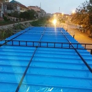 Mái xếp di động lượn sóng Nhà Hàng