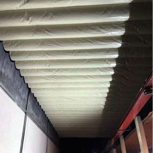 Thi công mái xếp di động lượn sóng