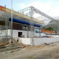 Thi công mái xếp di động lượn sóng