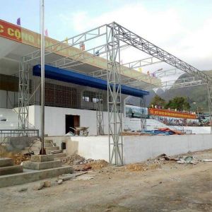 Thi công mái xếp di động lượn sóng