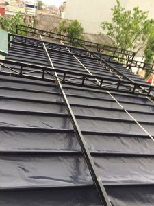 Mái bạt xếp lượn sóng