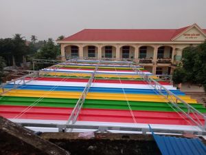 Mái xếp trường mầm non